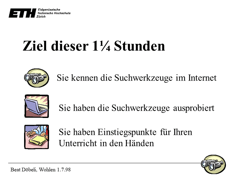 Ziel dieser 1¼ Stunden