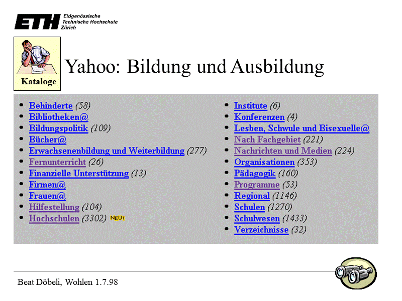 Yahoo: Bildung und Ausbildung