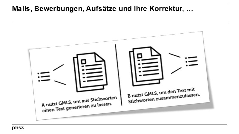 Mails, Bewerbungen, Aufsätze und ihre Korrektur, …