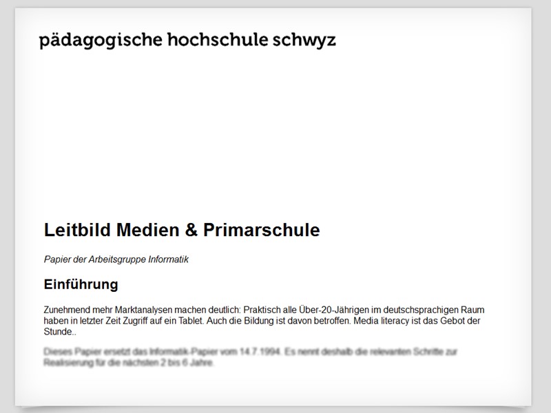 Leitbild Medien & Primarschule