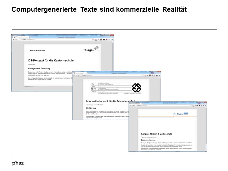 Computergenerierte Texte sind kommerzielle Realität