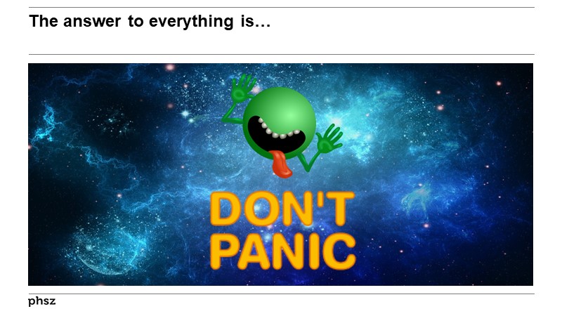 The answer to everything is…