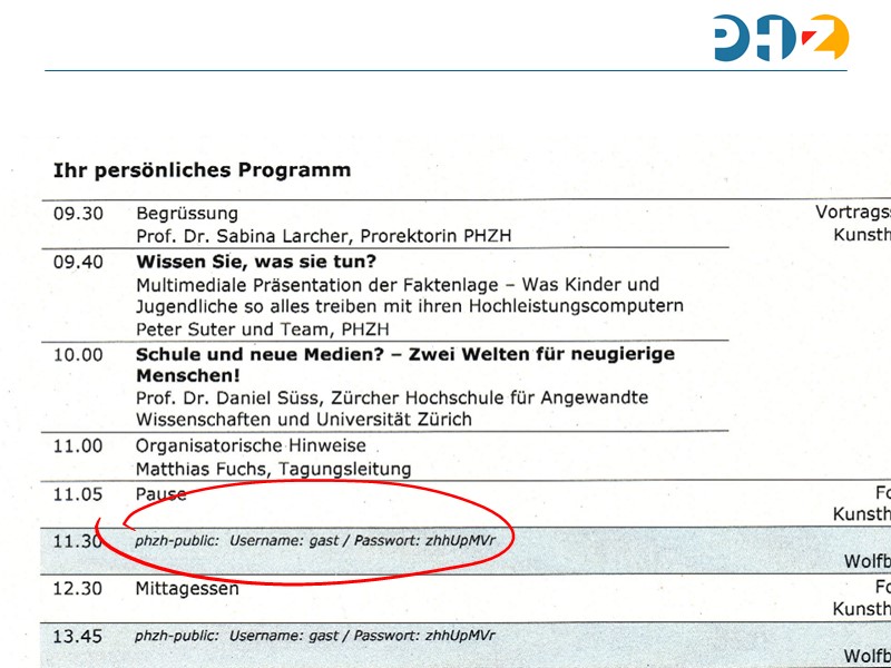 Zeit für Vortragserstellung