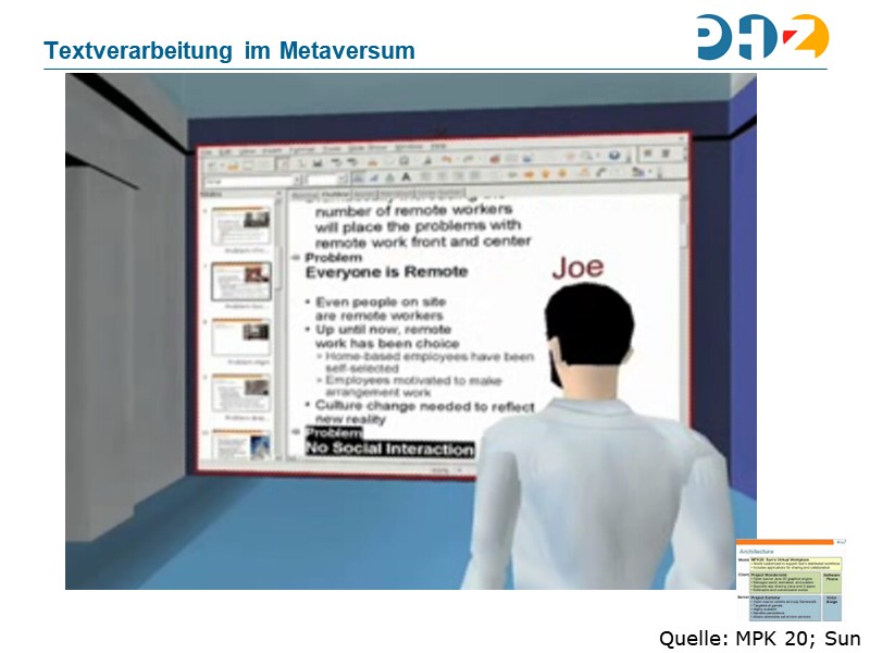 Textverarbeitung im Metaversum