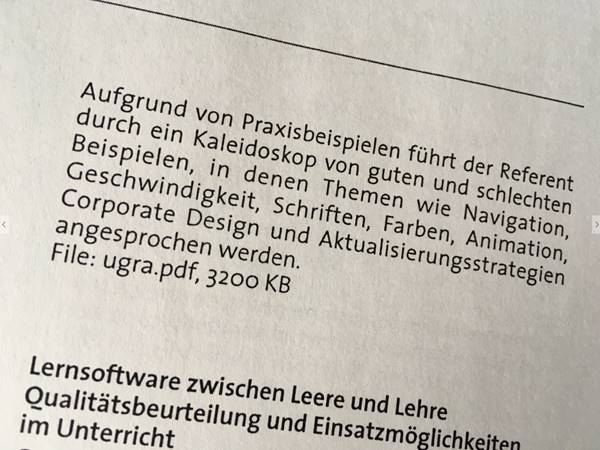 Lernsoftware zwischen Leere und Lehre