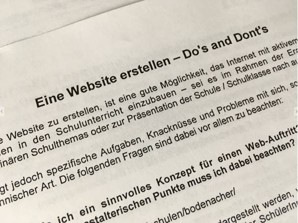 Eine Website erstellen – Do’s and Dont’s