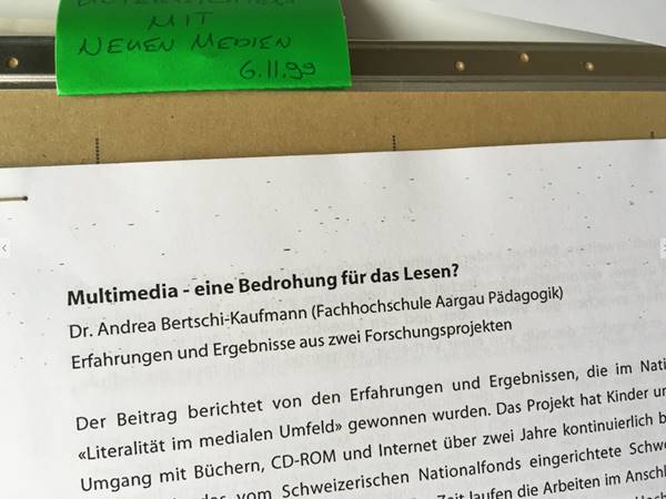 Multimedia – eine Bedrohung für das Lesen?