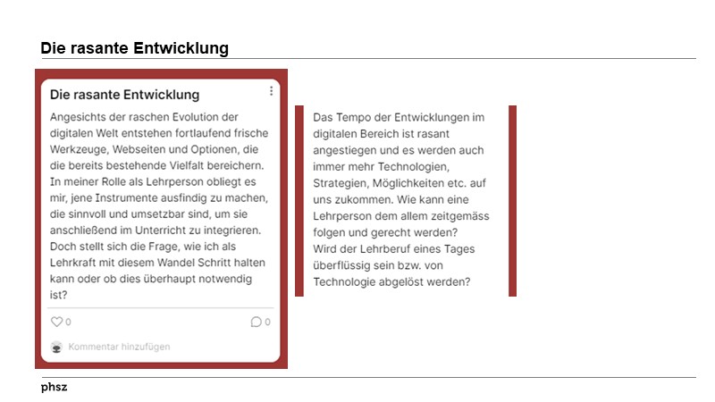 Die rasante Entwicklung