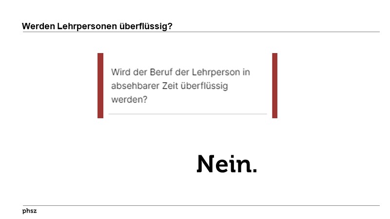 Werden Lehrpersonen überflüssig?