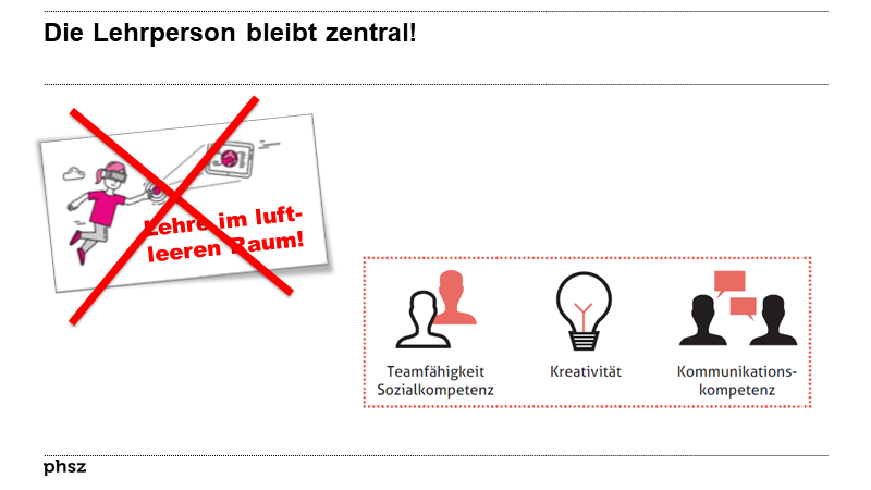 Die Lehrperson bleibt zentral