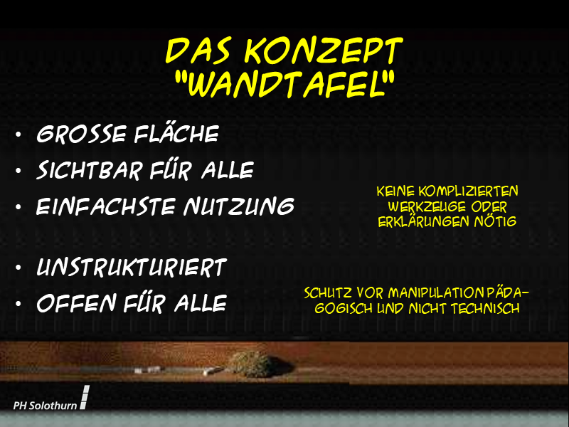 Das Konzept Wandtafel II