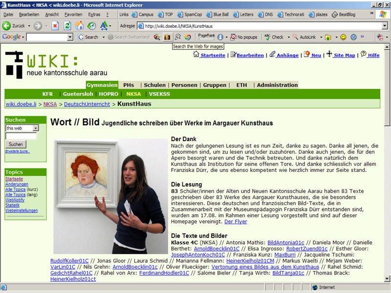 Das Projekt Word // Bild