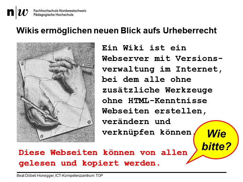 Wikis ermöglichen neuen Blick aufs Urheberrecht