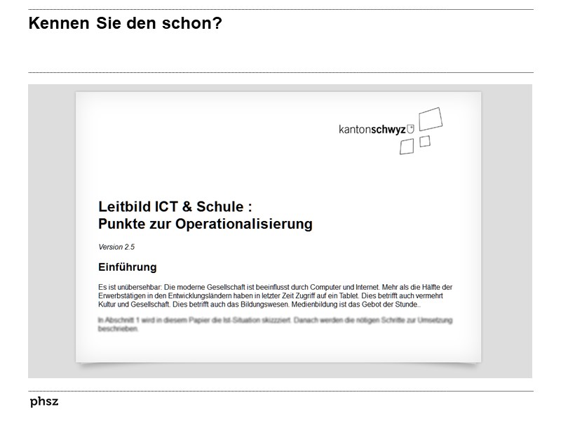 Kennen Sie den schon?